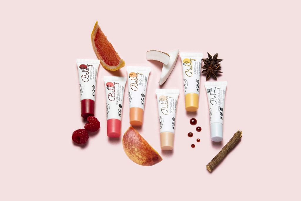 BALMY THE NEW LIPS BALM IN "6 TASTES" OF puroBIO