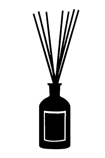 RAUMDUFT BERNSTEINPULVER & ORCHIDEE - Alte Apothekenflasche