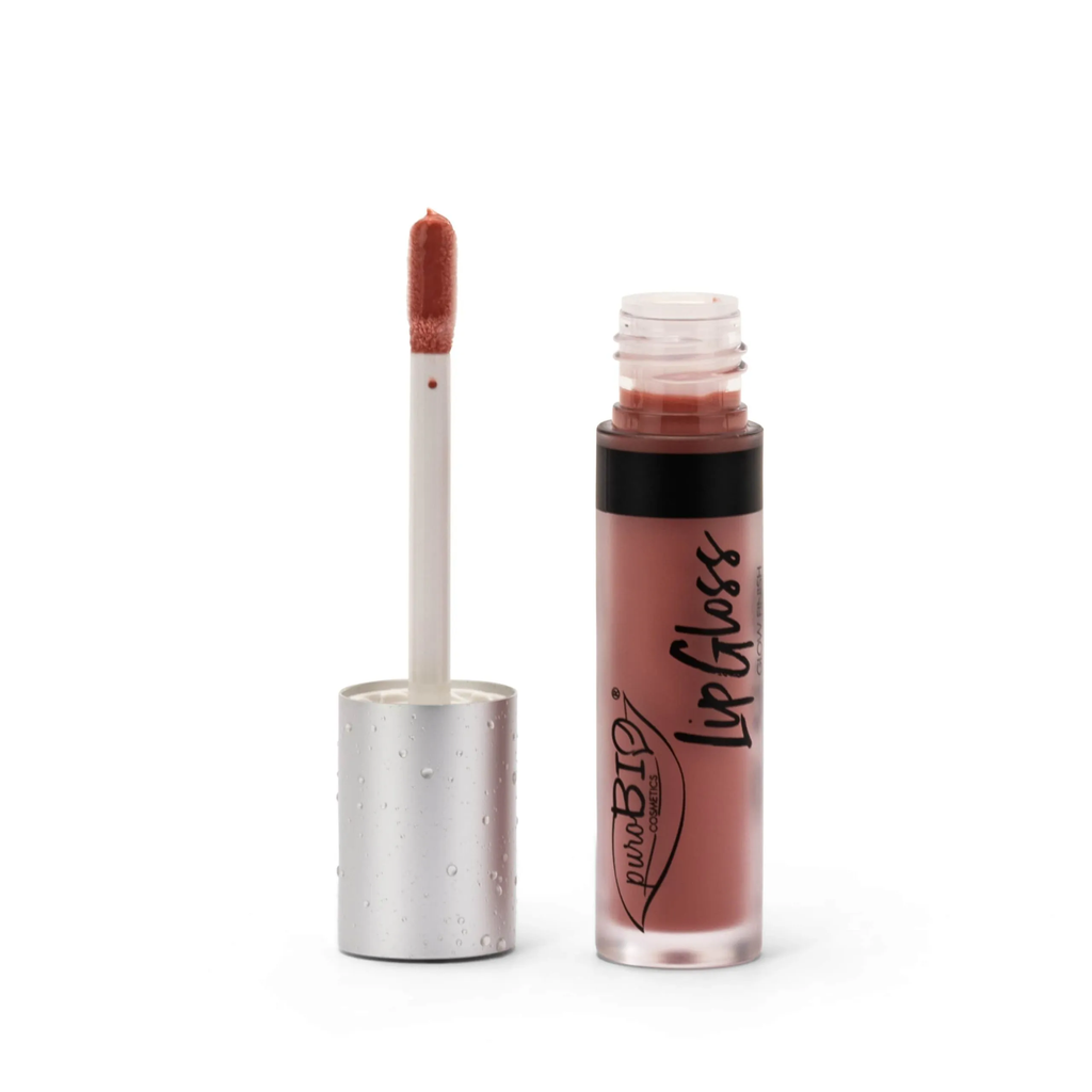 LIPGLOSS PRANA BLOOM n. 01 - Samt-Nude / glänzendem Finish